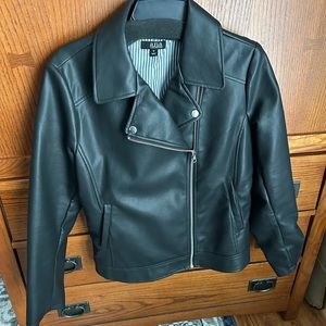 ANA Women’s Vegan Leather Moto Jacket Size Medium EUC